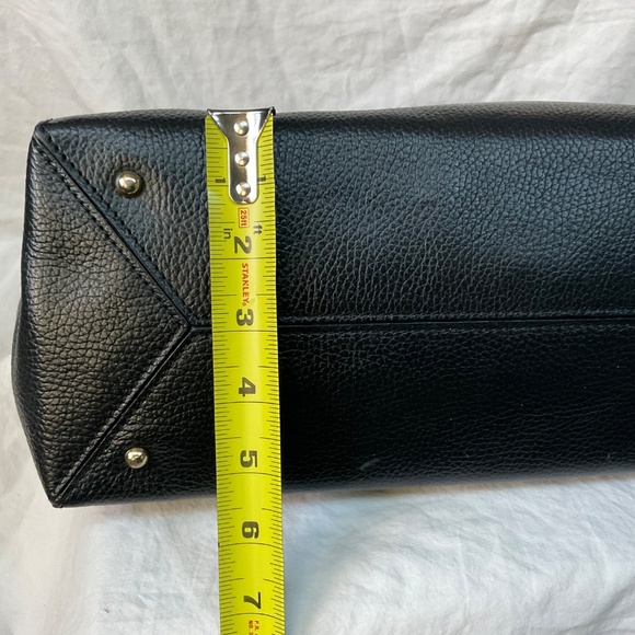 Divina Firenze Black Pebbled Leather Tote/Shoulder Bag - Picture 8 of 15